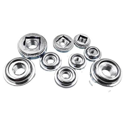 China AS-M3M4M5M6 GALVANIZED heavy industry carbon steel round nut self-latching free standing fasteners floating nut for metal sheet for sale