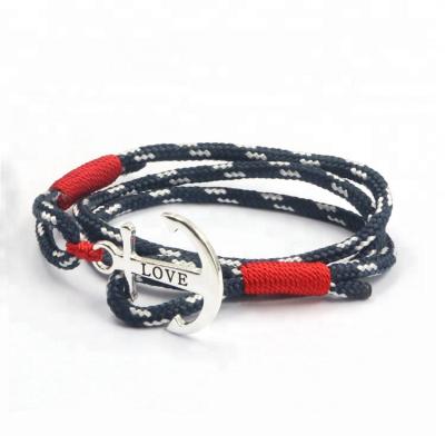 China BOHEMIA Alibaba Manufacturer High Quality Mens 316L Stainless Steel Love Anchor Engraved Bracelets for sale