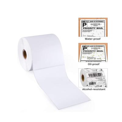 China Barcode Compatible Dymo 4x6 Shipping Labels Amazon 4inch Label Printer Blank Self Adhesive Paper for sale