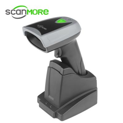 China Logistics Portable Radio Handheld Barcode Scanner With Scanmore SM105H 1D Base Omnidirectional Barcode Scanner for sale