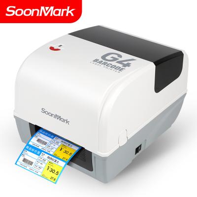 China Soonmark Black and White 4 Inch Desktop Sublimation Thermal Heat Transfer Barcode Label Printers Sticker With WIFI Interface Type for sale