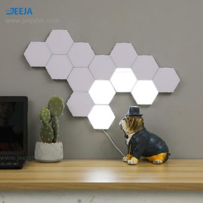 China Modern High Quality Smart Hexagon Light Quantum Sensor Touch Multicolor Wall Light Lamp for sale