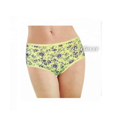 China Antibacterial Premium Fabric Floral Lingerie Women Seamless Underwear Panties for sale