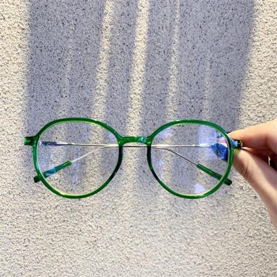 China For Women Reading Glasses Optical Frame New Retro Frame Glasses Around Myopia Optical Glasses Frame Women for sale