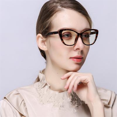 China For Reading Glasses 2021 New Women TR90 Anti Blue Ray Glasses Needle Spring Glasses Light Blue Computer Glasses for sale