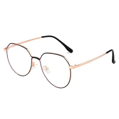 China 2021 Blue Light Blocking Eyewear Metal Computer Glasses Anti Big Frame Computer Glasses Vintage Blue Glasses Fashion Sunglasses for sale