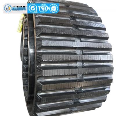 China Black Morooka Mk250 MK300 Mst3000vd Carrier Dumper Crawler Rubber Track 800*150*68 for sale