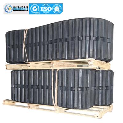 China 650*125*78 Dumper Carrier Rubber Track Black for Durable Performance for sale