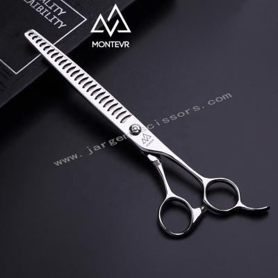 China Viable Pet Grooming Scissors 7.5 Inch Dog Grooming Scissors 24 Teeth Bulky Scissors for sale