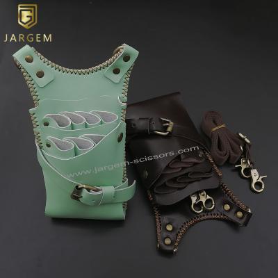 China Funtional Pets Grooming Scissors Bags Customized Leather Scissors Case Pets Clipper Pouch For Animals for sale