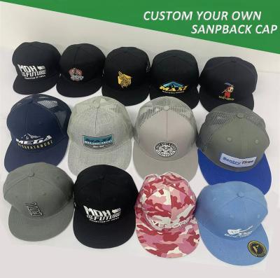 China High Quality Custom Embroidered Sports JOINT Hip Hop Logo Hat Bulk Cotton Flat Brim Snapback Snaps Hat 6 Panel Custom Snapback Hat for sale