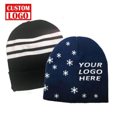 China Wholesale Custom Beanie Hats Knit Mens Winter Beanie Hat Winter Hat Knitted Acrylic Beanie High Quality Plain COMMON Winter Beanie Hats for sale