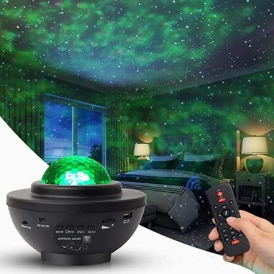 China ABS Star Night Light Projector For Bedroom Surf Star Projector With Remote Speaker Voice Control 10 Color for sale