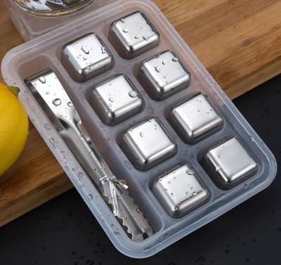 China Best Viable Wholesale Products Stainless Steel Ice Cube Whiskey Stones Gift Set for sale