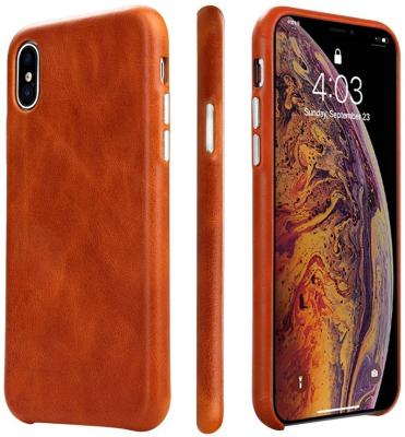 China Laudtec Shockproof Leather Ultra Thin Protective Phone Cover Protective Leather Back Cover For iPhone XS/X/10 5.8 inch Phone Case for sale