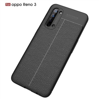 China Protector Cover Laudtec PU Leather Ultra Thin Classic TPU Phone Case Silicone Bendable Fully Protected Back Cover For Oppo Reno 3/4/4Pro/4-4G for sale