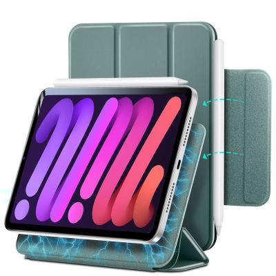 China Laudtec TPU+PU Leather Back Cove With Pencil Holder For iPad Mini 6 8.3 inch Tablet Shockproof Case For Ipad Mini 6 for sale