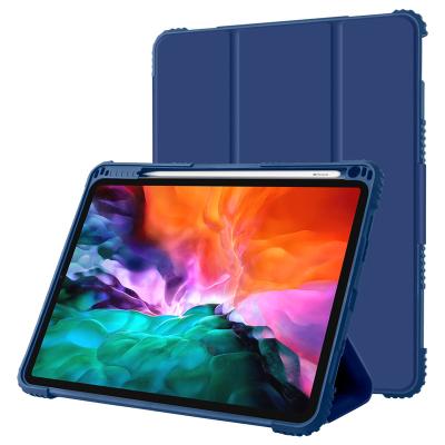 China Protect Tablet Case Perfert Laudtec Manufacturing Smart Cover Slim Phone Case Custom Shockproof Case Design 100% Leather Tablet Case For iPad Pro 11 Pro 12.9- for sale