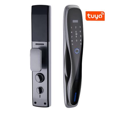 China People Counting Face Recognition Security Keyless Biometric Hotel Door Lock Electric Smart Keystroke Alert Remote Unlock for sale