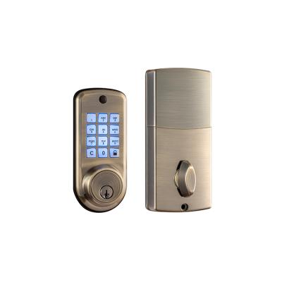 China Apartment Keypad Key Deadbolt Entry Door Lock Electronic Smart Digital Combination for sale