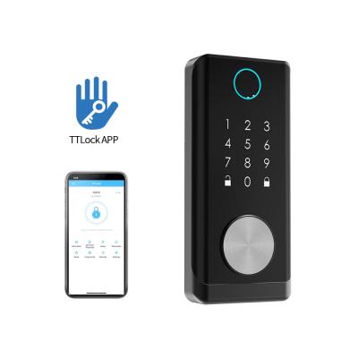 China People Counting Tuya Cerradura Wifi Security Fingerprint Password Hotel Electric Smart Door Lock for sale