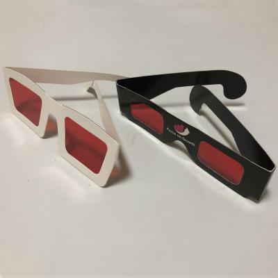 China Watching 3D Movie Glasses Decoder 3D Red-Red Paper Glasses for sale