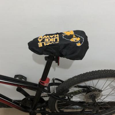 China European Black Polyester Sun Dust Waterproof UV Bike Bicycle Seat Cover for sale