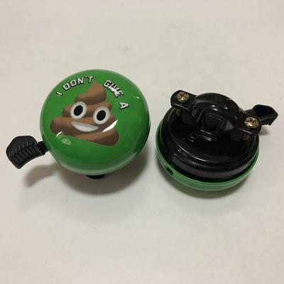 China Promotion Funny Clear Sound Plastic Green Durable Wear Resistant Bicycle Bell for sale