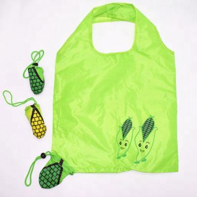 China Vegetable Shopping Bag Carrot And Corn Shape Folding Shopping Bag for sale