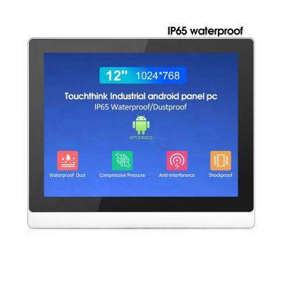 China 10 12 15 17 19 21 inch Android all in one industrial pc rs485 rs232 lcd panel pc 2000nits ip65 hmi industrial touch screen 7-21.5 inch for sale