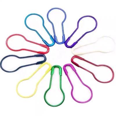 China Metal Sewing Tools Needles Pear Shaped Safety Pin Different Colors Accessories for sale