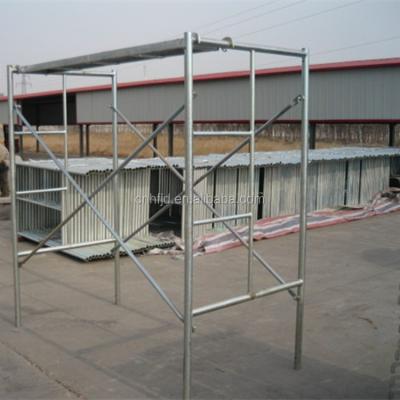 China Building or bridge door type HFJD galvanized arch frame scaffolding/welded frame scaffolding for sale