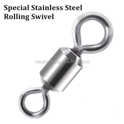 China Super Strong Stainless Steel Fishing Special Big Eye Rolling Swivel for sale