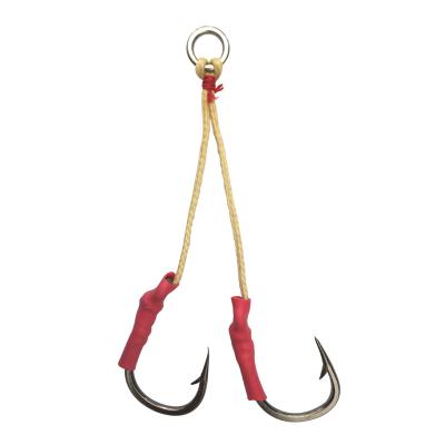 China Saltwater Fishing Double Big Set Saltwater Twin 10827 Link Stainless Steel Basting Aid Hooks for sale