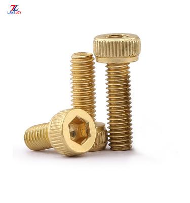 China Brass HEX Socket Head Screw Cylinder Head Bolt M2M2. 5m3*4x5/6/8 for sale