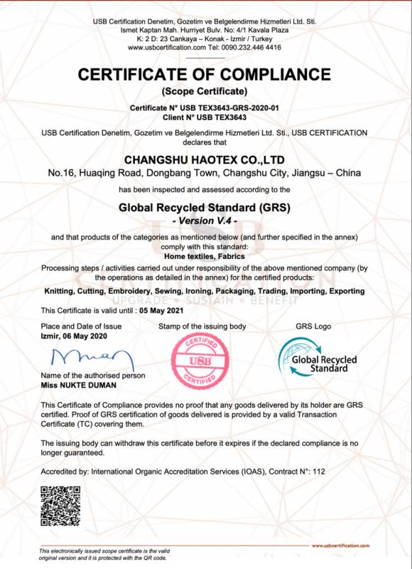 GRS - Changshu Besten International Trading Co., Ltd.