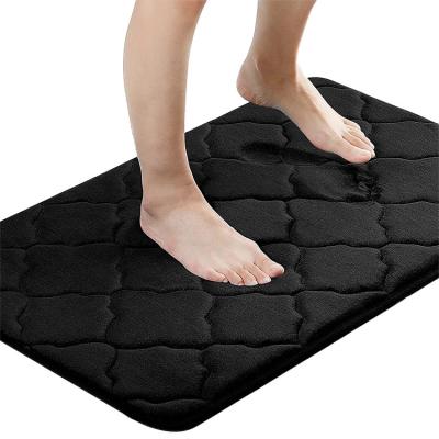 China Factory Production OEM Sustainable Memory Foam Bath Mats Super Absorbent Shower Flood Soft Bath Mat for sale