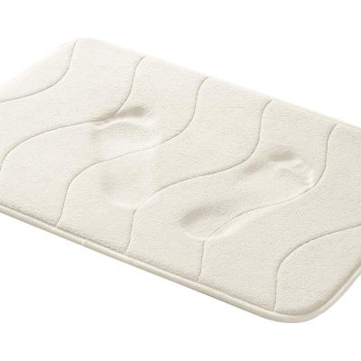 China Sustainable Memory Foam Bath Mat Washable Non Slip High Density Foam Bath Mats for sale