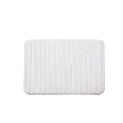 China 100% Non Slip Bath Mats Quick Dry Absorbent Deodorant Sustainable Soft Bathroom Floor Mats Bath Covers for sale