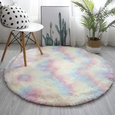 China Large Washable Washable Faux Rabbit Fur Washable Embroidered Living Room Area Rugs for sale