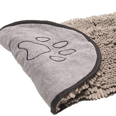 China Dog Bath Towel Pet Towel Dog Pet Towel Pet Viable Soft Cleaning Embroidered Grooming Grooming for sale