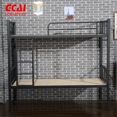 China Bunk Bed Steel Durable Army Student Dorm School Prices Twin Bunk Bed Metal Bunk Bed With Mattress for sale