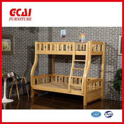 China Three Person Bunk Pine Wood Bed Solid Wood Frame for sale