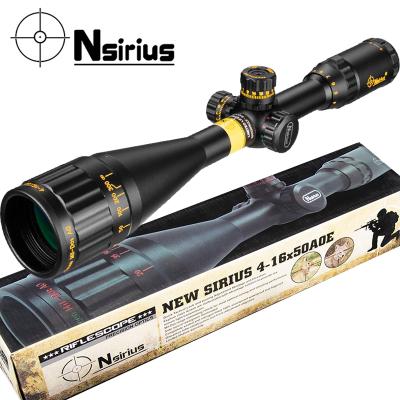 China Gold 4-16X50 Aoe Tactical Sight Nsirius Riflescope Optische Red Green Light Richtkruis Reticle Hunting Sight Voor Sniper FW27-TLX04 for sale