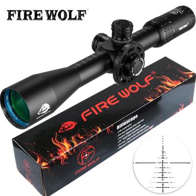 China Fire Wolf 4.5 -18X44 FFP Rifle Tactical Optic Scope Hunting Riflescope Glass Reticle Handwheel Large Turrets FW7-HL081 for sale