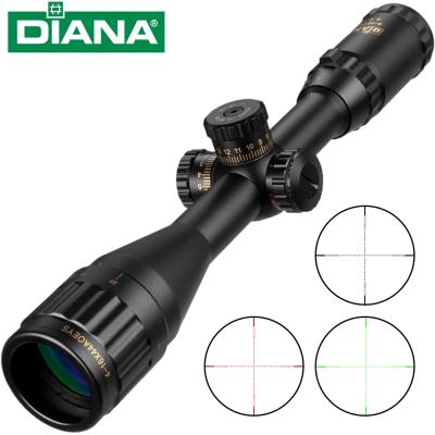 China Red Green Illuminated Sniper Airsoft Air Guns FW44-DAN-506 Tactical Optic Cross Sight 4-16x44 Riflescope Hunting Rifle Scope for sale