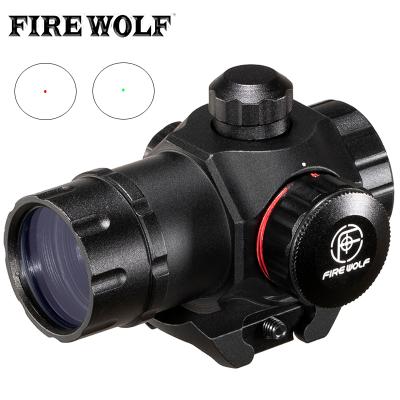 China Tactische Mini 1X22 Dot Pistol Sight Scope Airsoft Riflescope Jacht 20Mm Scope Red and Green Rail FW1-NHD094 for sale