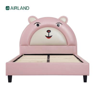 China Factory Price Adjustable Air-Land Manufacturer Supplier Beds Kid (Others) Pink Children Bed Room Furniture Set for sale