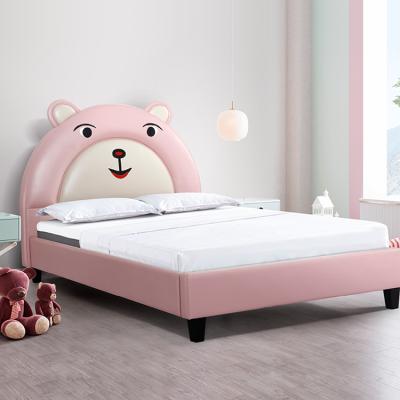 China High-grade Adjustable High-resilience Sponge Bed Indoor Frame Cute Leathaire (Other) Children's Bed for sale