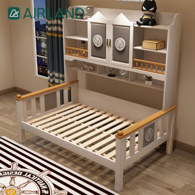 China High Quality Kindergarten Furniture Wooden Bunk Bed Solid And Durable Air Land Kids Kids Furniture Bed for sale